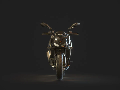Base model Kawasaki Z 1100 2026 3D Model