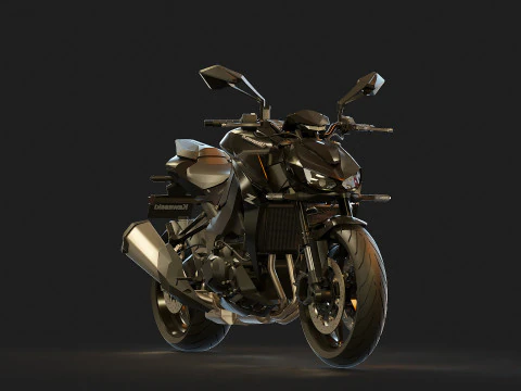 Base model Kawasaki Z 1100 2026 3D Model