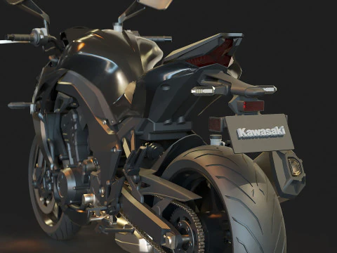 Base model Kawasaki Z 1100 2026 3D Model