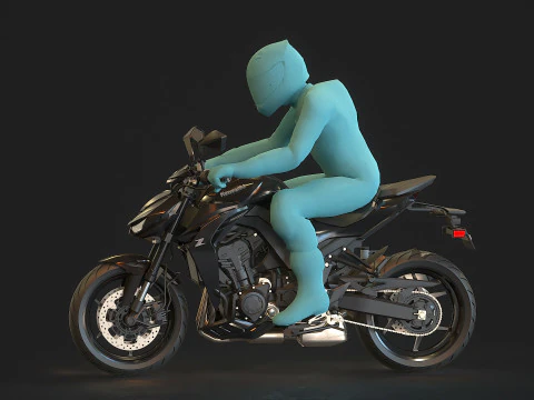 Base model Kawasaki Z 1100 2026 3D Model
