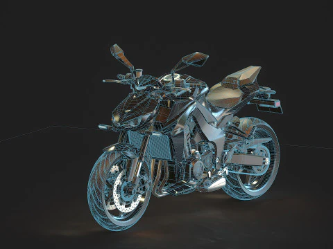 Base model Kawasaki Z 1100 2026 3D Model