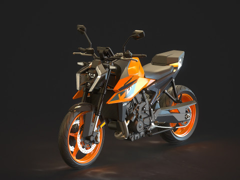 Basismodell KTM 990 Duke 2024 3D Modell