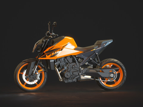 Base model KTM 990 Duke 2024 3D Model