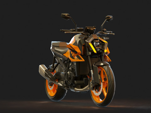 Base model KTM 990 Duke 2024 3D Model