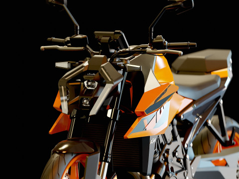 Base model KTM 990 Duke 2024 3D Model