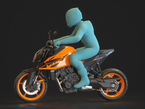 Base model KTM 990 Duke 2024 3D Model