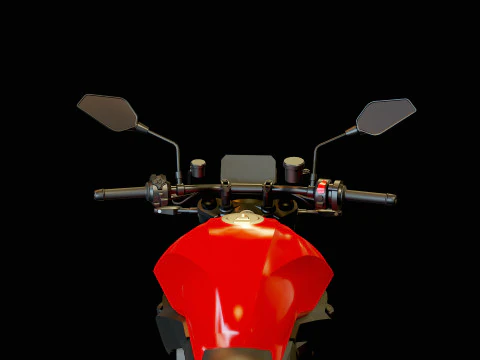 Base model Ducati Monster 890 2026 3D Model