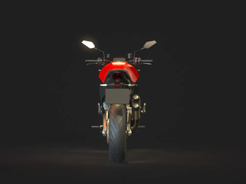 Base model Ducati Monster 890 2026 3D Model