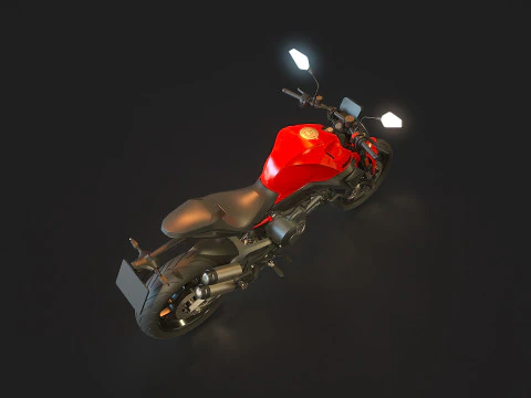 Base model Ducati Monster 890 2026 3D Model