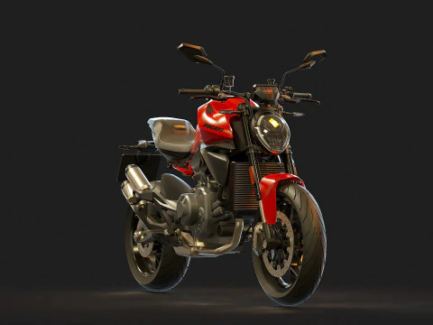 Base model Ducati Monster 890 2026 3D Model