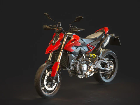 Modelo básico Ducati Hypermotard V2 2026 Modelo 3D