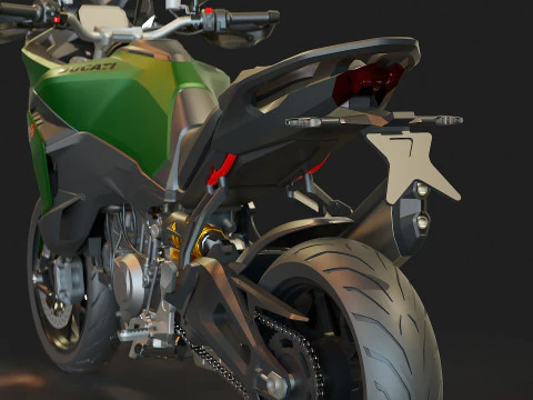 Base model Ducati Multistrada V2 2026 3D Model