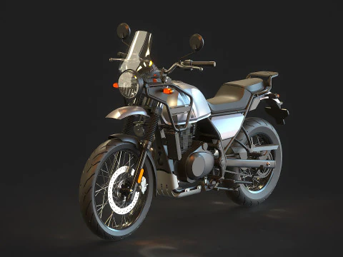 Modelo básico Royal Enfield Himalaia 2022 Modelo 3D
