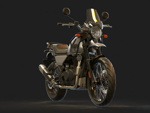 Base model Royal Enfield Himalayan 2022 3D Model