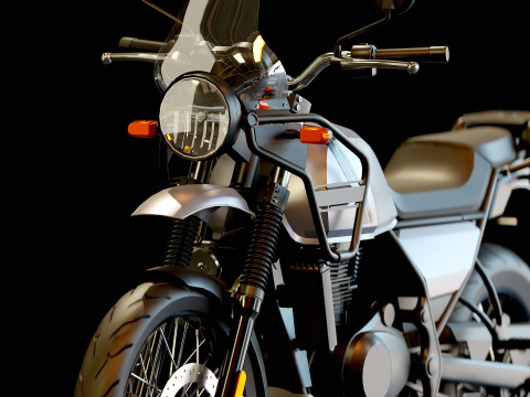 Base model Royal Enfield Himalayan 2022 3D Model