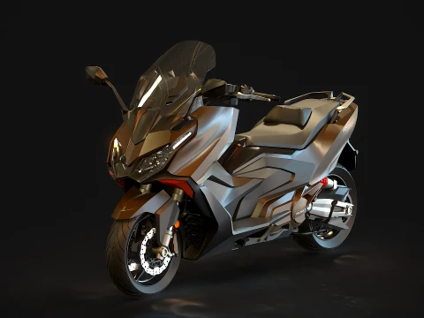 기본 모델 Kymco AK 550 Premium 2024 3D 모델