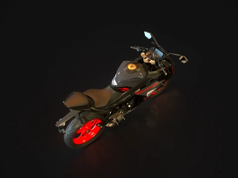 Base model CF Moto 450 SRS 2025 3D Model