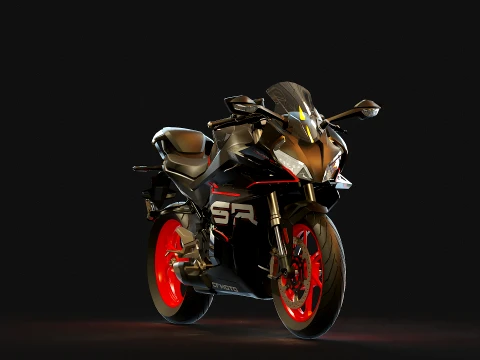 Base model CF Moto 450 SRS 2025 3D Model