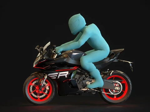 Base model CF Moto 450 SRS 2025 3D Model
