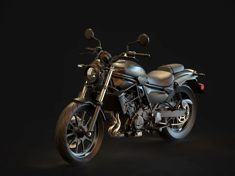 Modelo base Kawasaki Eliminator 500 2024 Modelo 3D
