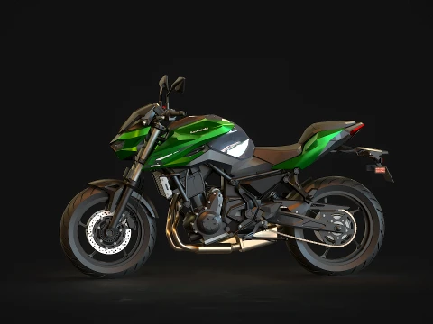 Base model Kawasaki Z650 S 2026 3D Model