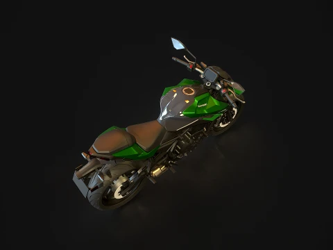 Base model Kawasaki Z650 S 2026 3D Model