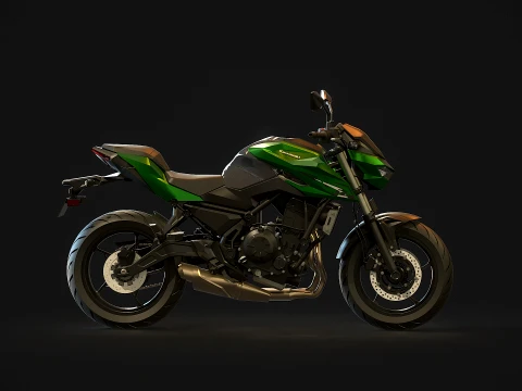 Base model Kawasaki Z650 S 2026 3D Model