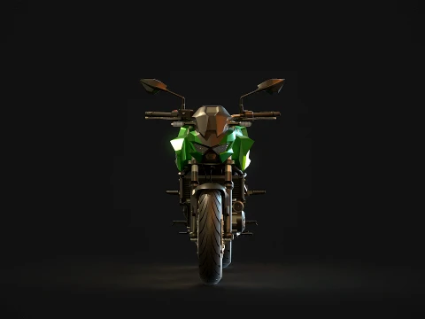 Base model Kawasaki Z650 S 2026 3D Model