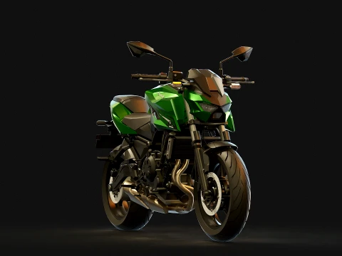 Base model Kawasaki Z650 S 2026 3D Model