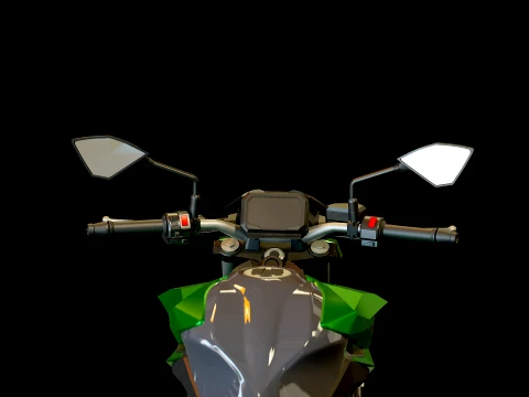 Base model Kawasaki Z650 S 2026 3D Model