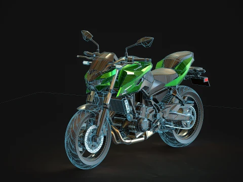 Base model Kawasaki Z650 S 2026 3D Model