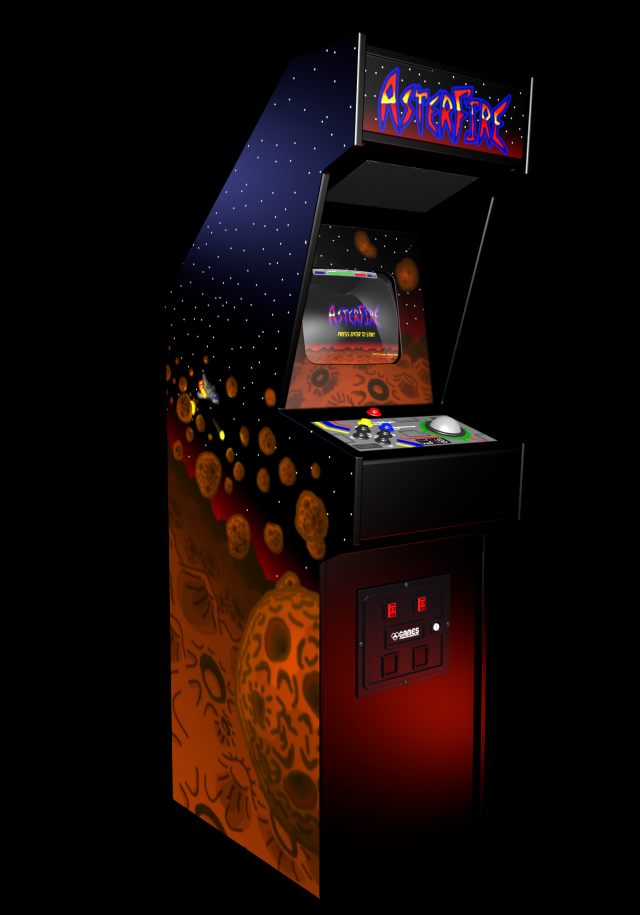 arcade cabinet asterfire 3D Model .c4d .max .obj .3ds .fbx .stl .blend 