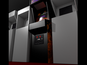 arcade cabinet asterfire 3D Model