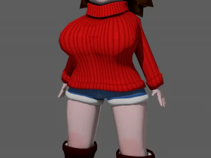 garota chibi Modelo 3D