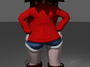 chibi chick Modello 3D