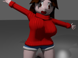 chibi chick Modello 3D