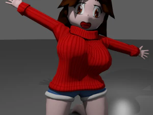 chibi chick 3D Model