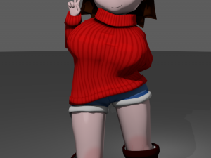 chibi chick Modello 3D