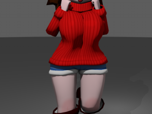 chibi chick Modello 3D