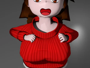 chibi chick 3D Model