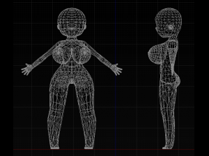 chibi chick Modello 3D
