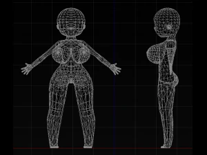 chibi chick 3D Model