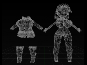 chibi chick Modello 3D