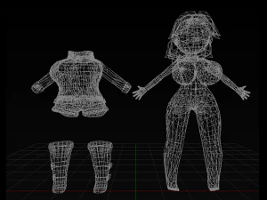chibi chick 3D Model