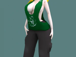 नई लड़की 3D मॉडल