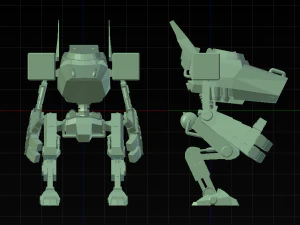 rob&ocirc; mec&acirc;nico Modelo 3D