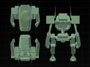 rob&ocirc; mec&acirc;nico Modelo 3D