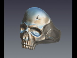 skull ring 3D Print Model