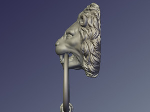 lion door knob Modèles 3D en vedette