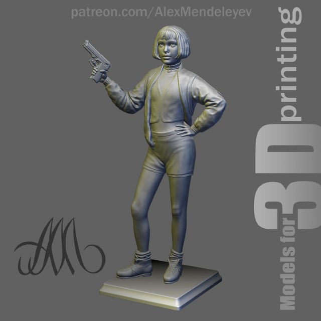 mathilda leon the professional 3D प्रिंट मॉडल .c4d .max .obj .3ds .fbx .stl .blend 